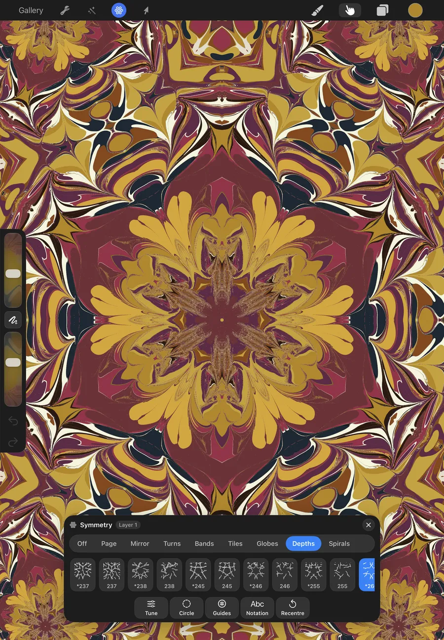 Ebru app — One drop, endless symmetry