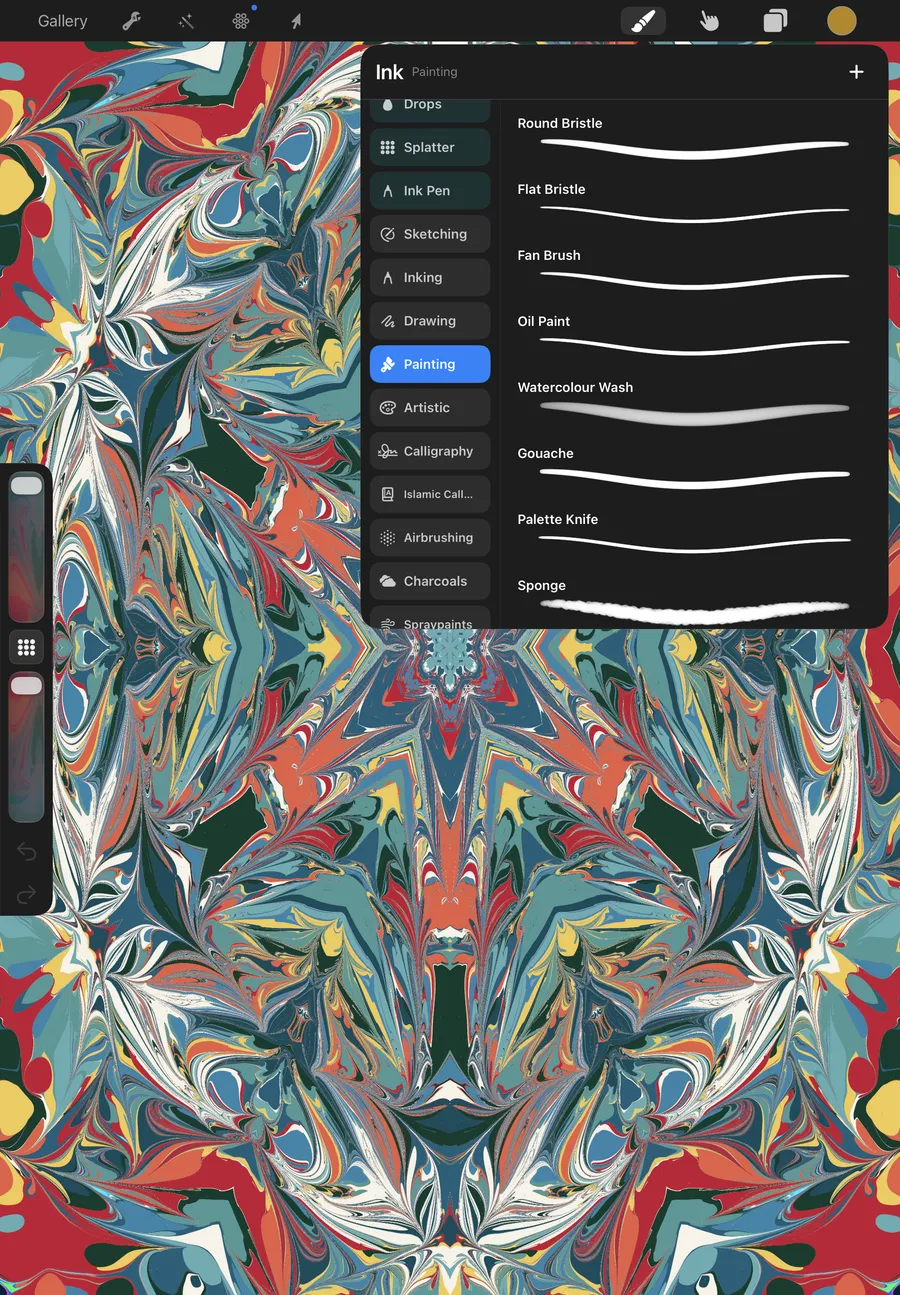 Ebru app — Real brushes over your marbling