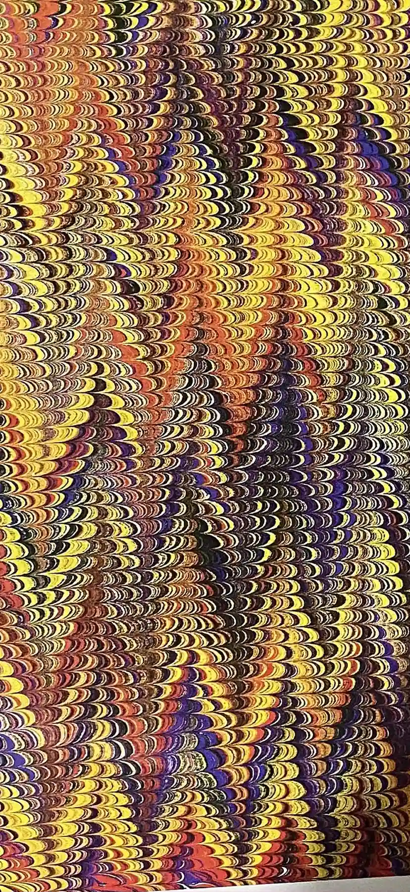 Traditional Ebru: nonpareil comb pattern