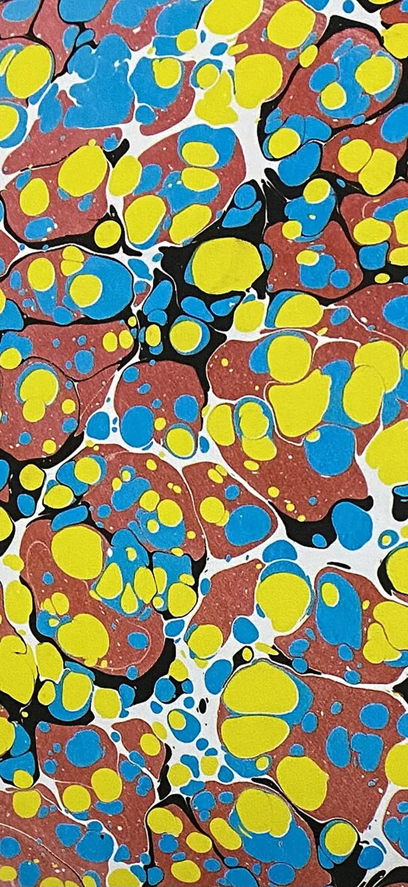 Traditional Ebru: Turkish stone (battal) marbling